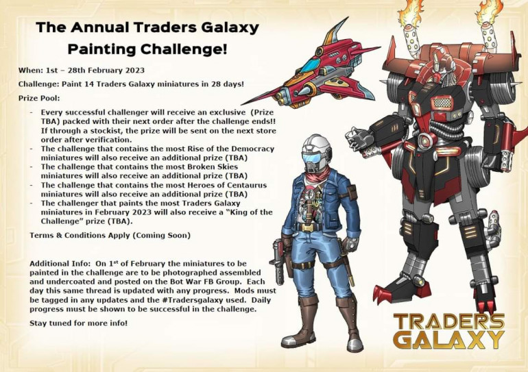The Traders Galaxy painting challenge 2023 promo