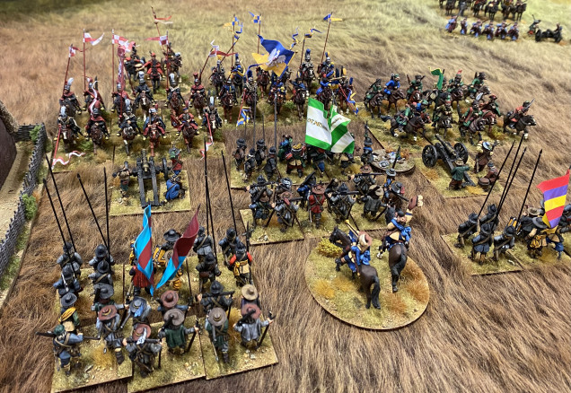 Polish cavalry clash with Swedish infantry - crunch!