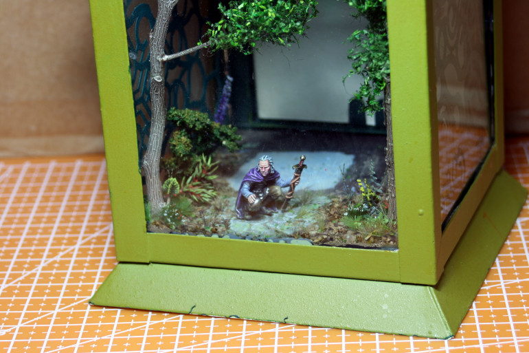 Figure painted and more vegetation added to the scene.