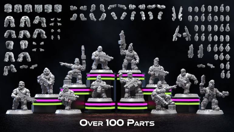 Modular Space Dwarves: Over 100 Parts Endless Possibilities!