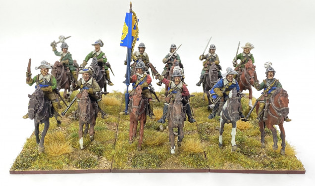 28mm cavalry from 1898 Miniatures’ ThirtyYears War range.