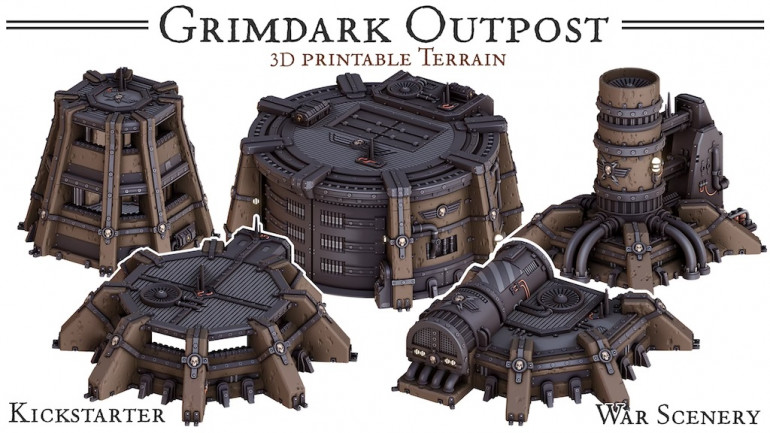 Grimdark Outpost - 3D printable Wargaming Terrain