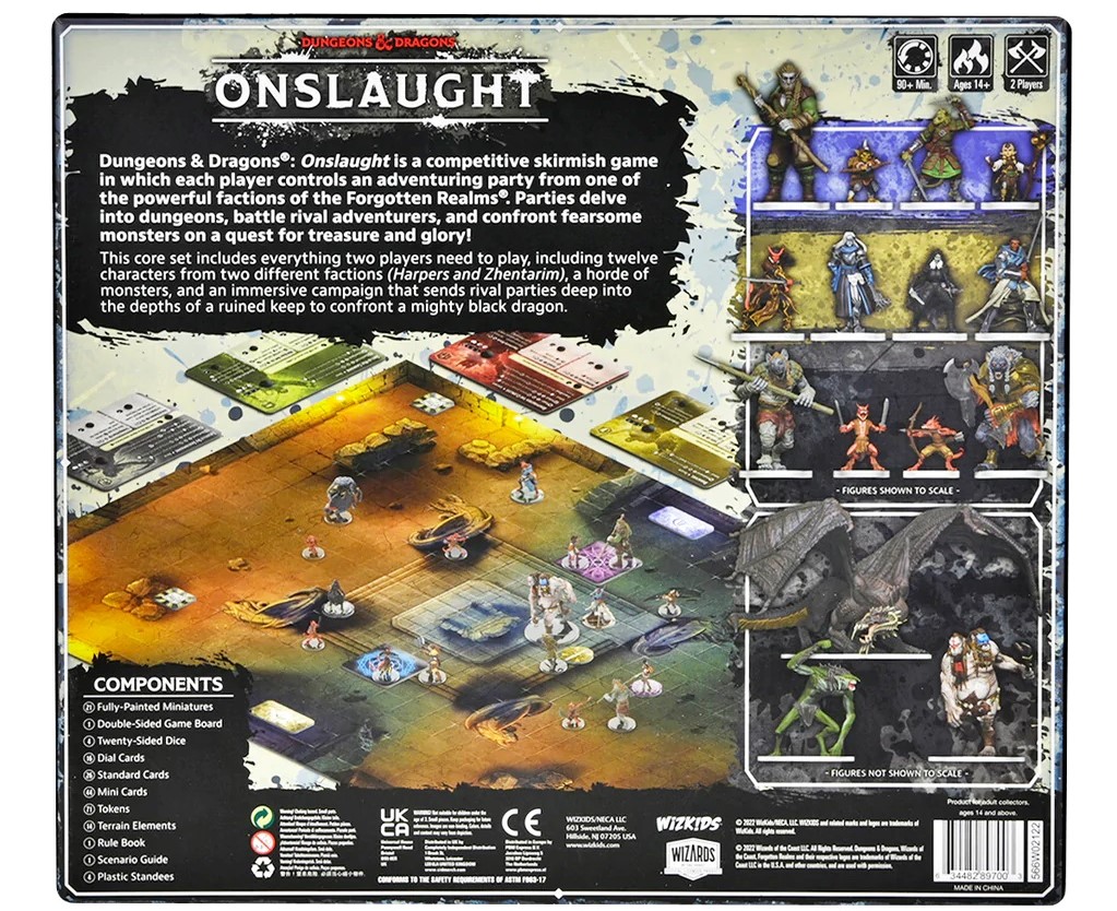 Dungeons & Dragons Onslaught Contents - WizKids