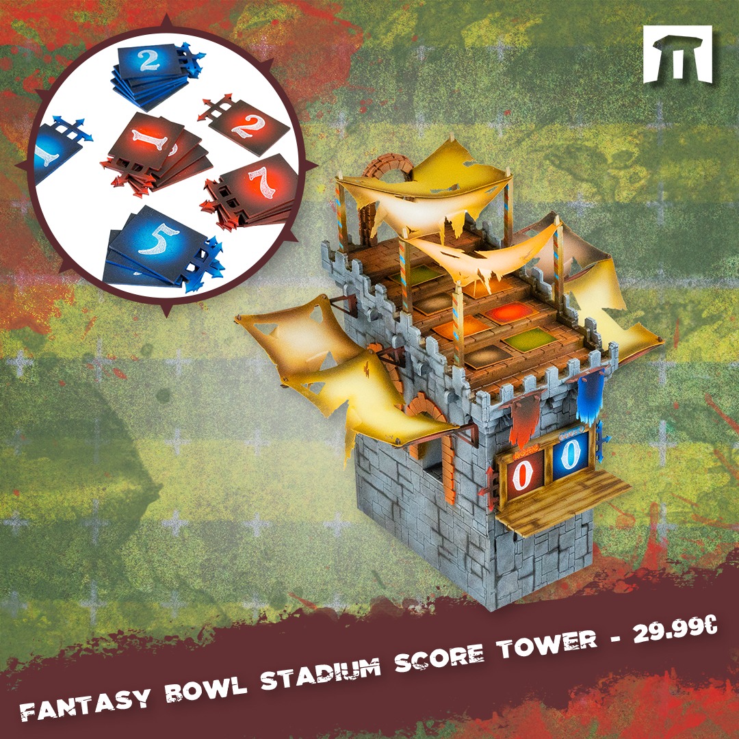 Fantasy Bowl Stadium Score Tower - Kromlech