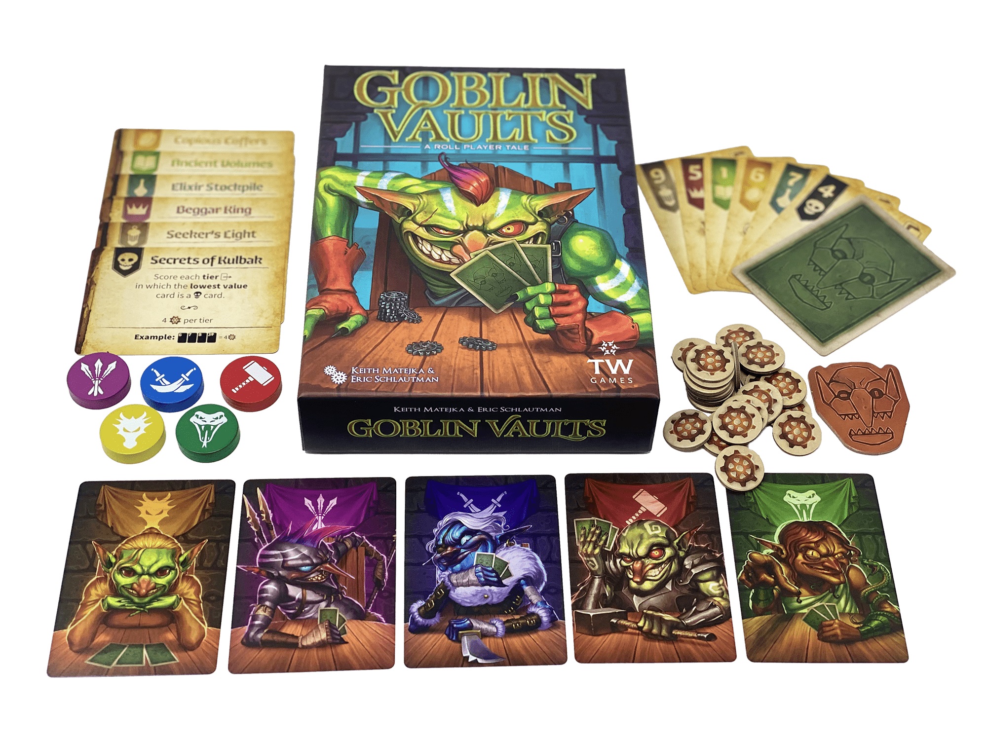 Goblin Vaults Components - Thunderworks Games