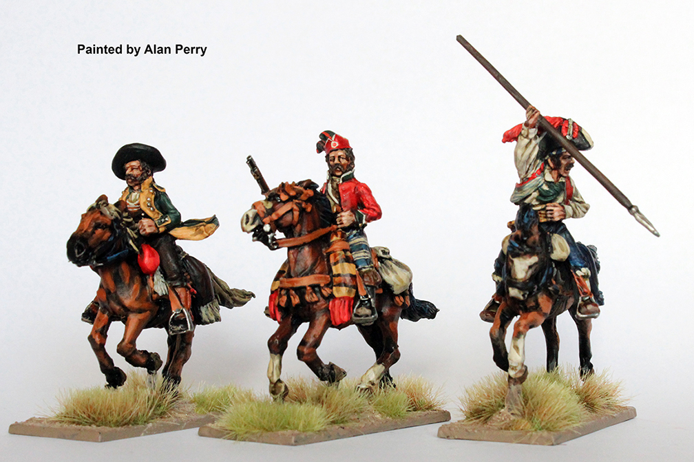 Mounted Guerrillas With Lances & Firearms Galloping #1 - Perry Miniatures