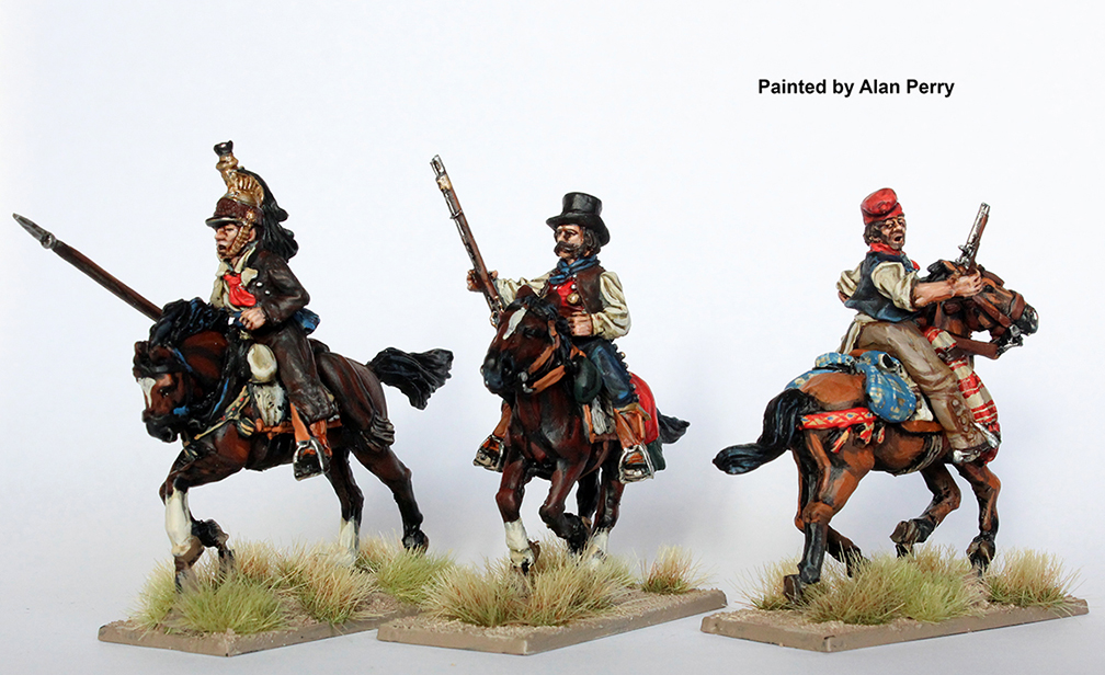 Mounted Guerrillas With Lances & Firearms Galloping #2 - Perry Miniatures