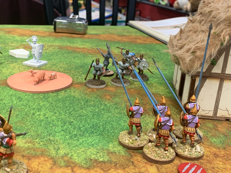 The second unit of pike moves forward to deal with the light troops