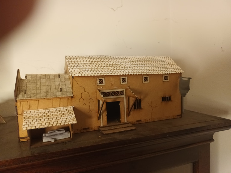 My Inn, I  have started to add roofing roofing from Warbases. I have photographed the process and will post a tutorial once all construction is finished.