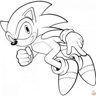 Sonic Coloring Pages - Free Printable Sonic Coloring Pages for Kids