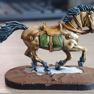 Cavalry bases - finished off the bases with wood filler