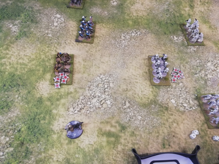 Once the units got close the shots were flying once two units teamed up