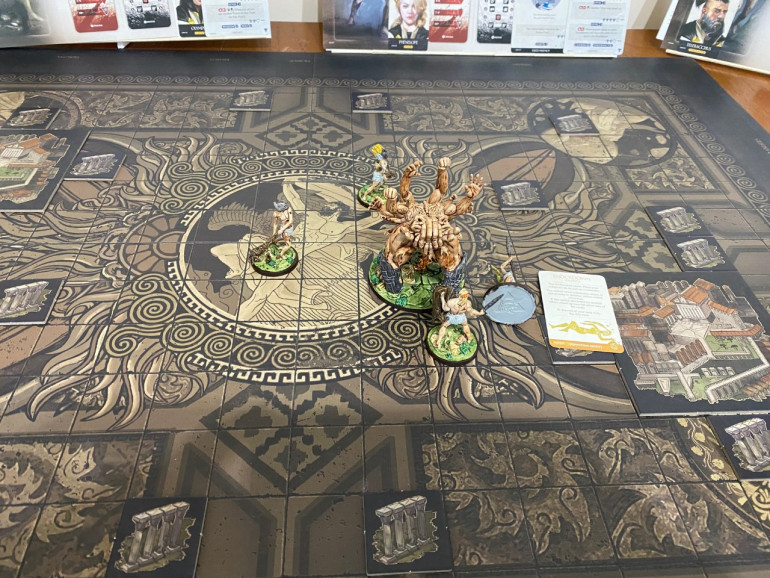 End of round 1 - one Titan knocked down but otherwise things going as usual.