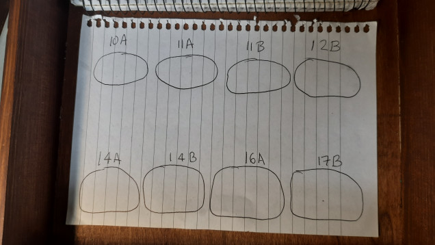 I used this to layout my bits for dry fitting