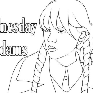 Wednesday Coloring Pages - Free Printable Sheets for Kids