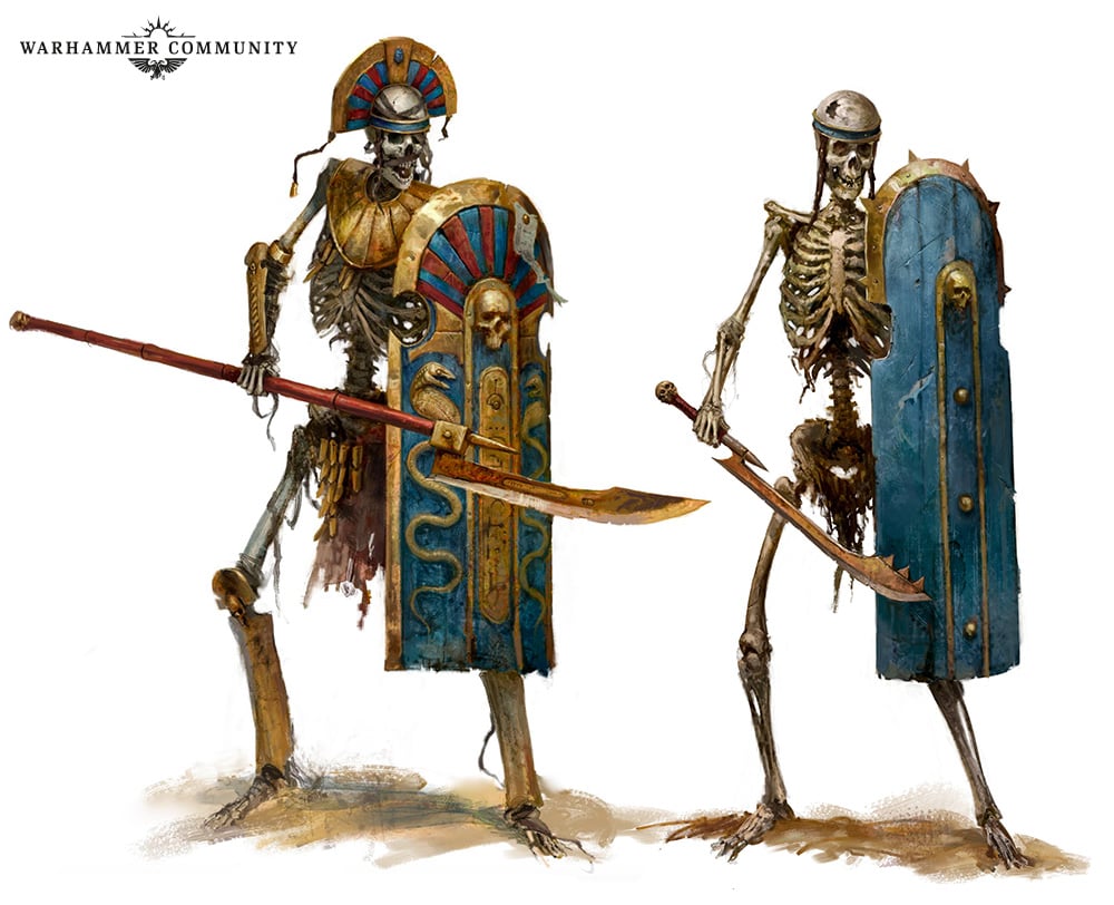 Tomb Kings - Skeleton Warriors - Warhammer The Old World