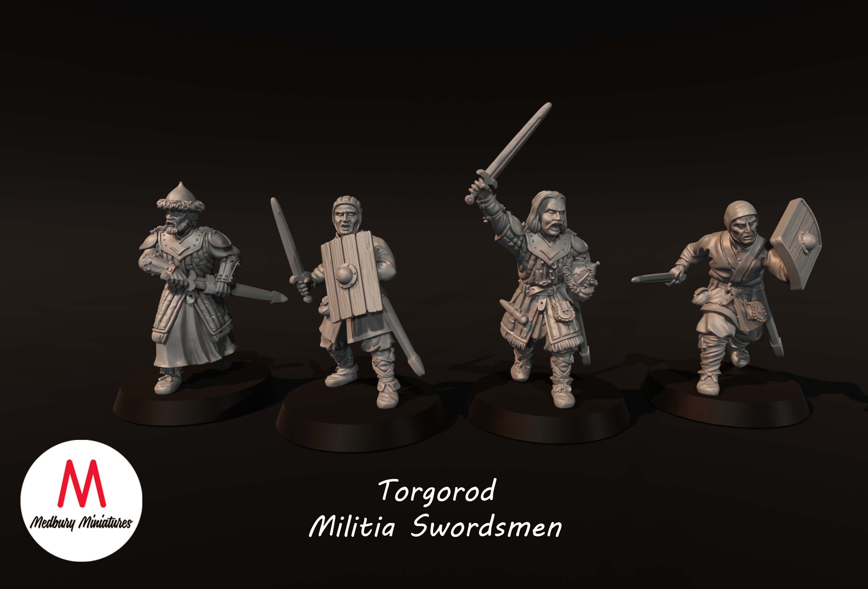 Torgorod Militia Swordsmen - Medbury Miniatures