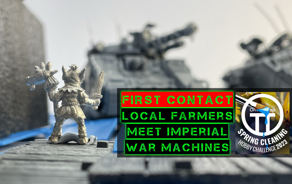 First Contact - local farmers are introduced to Imperial war machines.