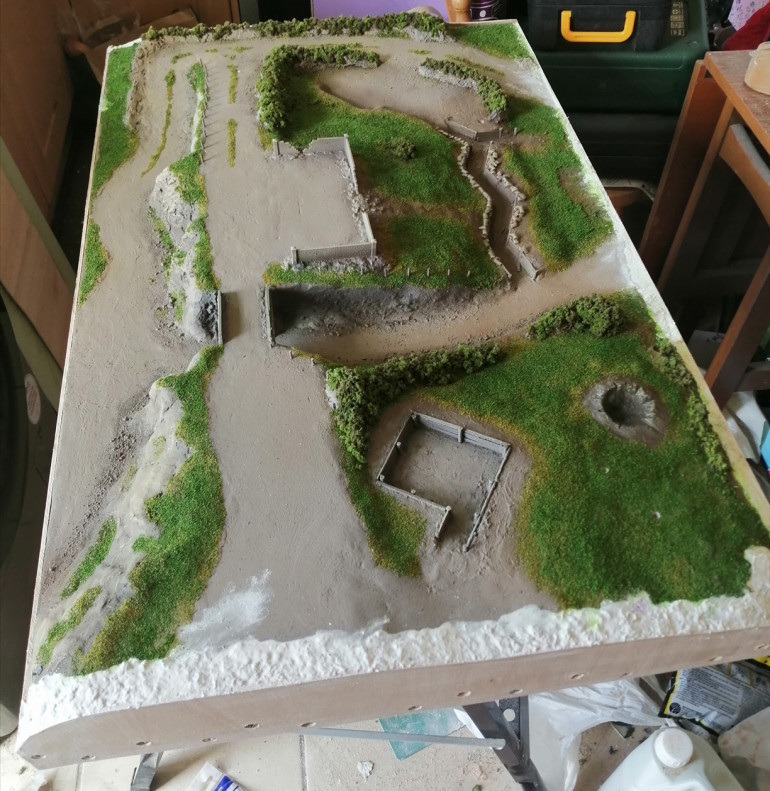 Had to strip back the edges so I could add wooden sides to the board to protect the foam. Yes I should have done this at the start when I first did the foam. A learning experience!