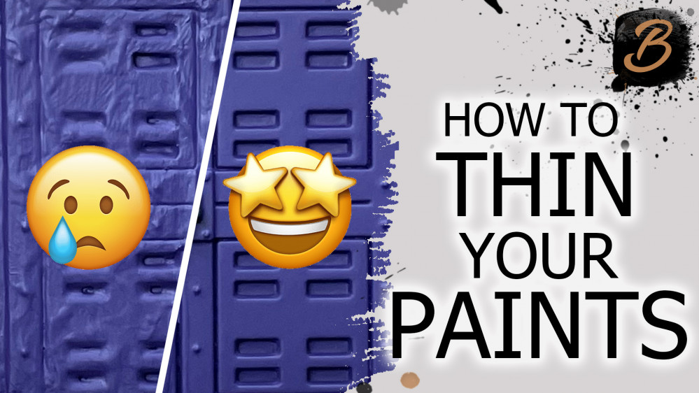 How to thin your paints - Brushstroke