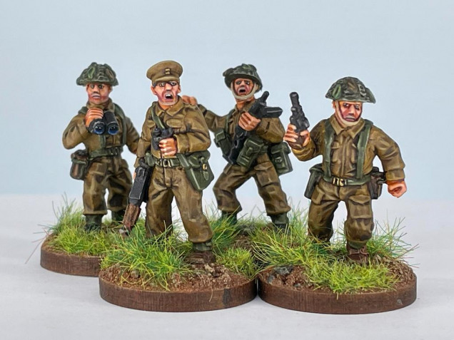 Crusader miniatures Late WWII British Infantry Command.