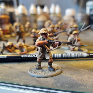 Painting British 8th army - Infantry - Base colours