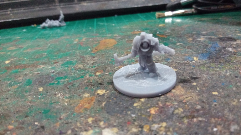 Perturabo Himself. I found and STL, scaled it down and added a base. 