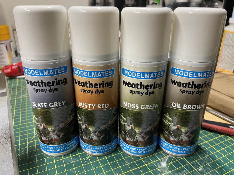 find 'dirty down weathering sprays' (Note the name change now)