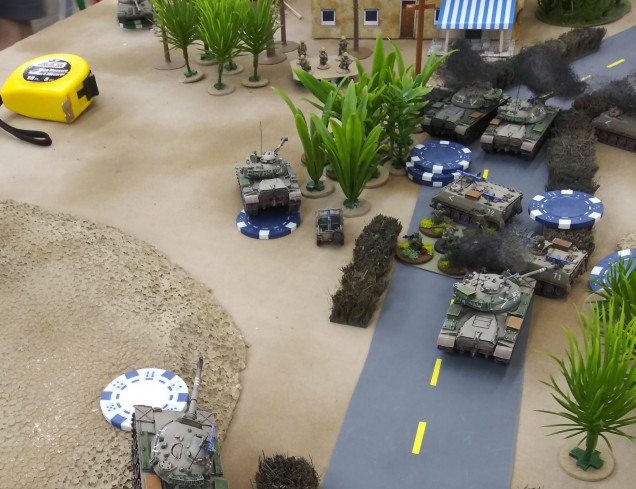 What, are we playing Team Yankee here?  Egyptian infantry squads with RPGs have made a bit of a mess here.