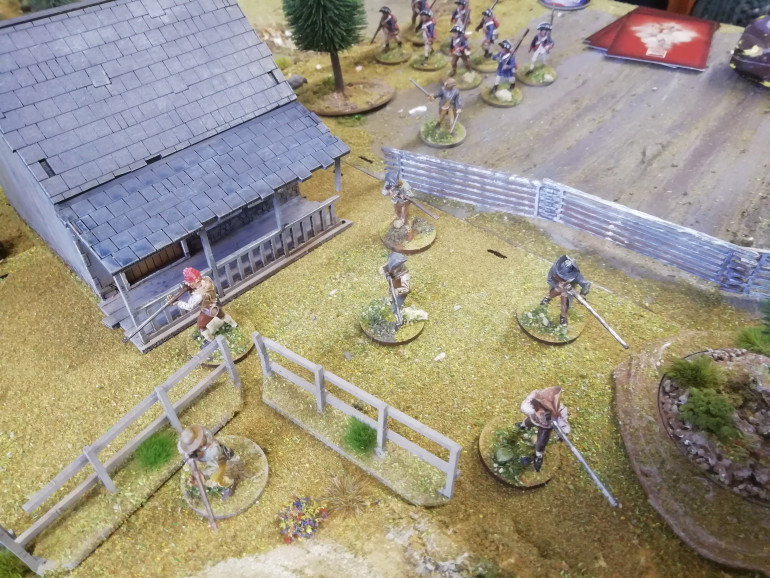 The minute men try and secure the civilians hiding in the houses but the townsfolk flee the board without a shit being fired. 