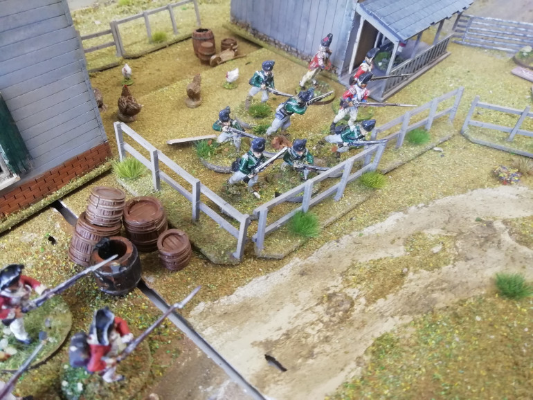 The rangers lend a hand sd the grenadiers clash with repeated patriot attacks. The crown officer flees into the cabin for safety after surviving a vicious melee and discovers his contact inside 