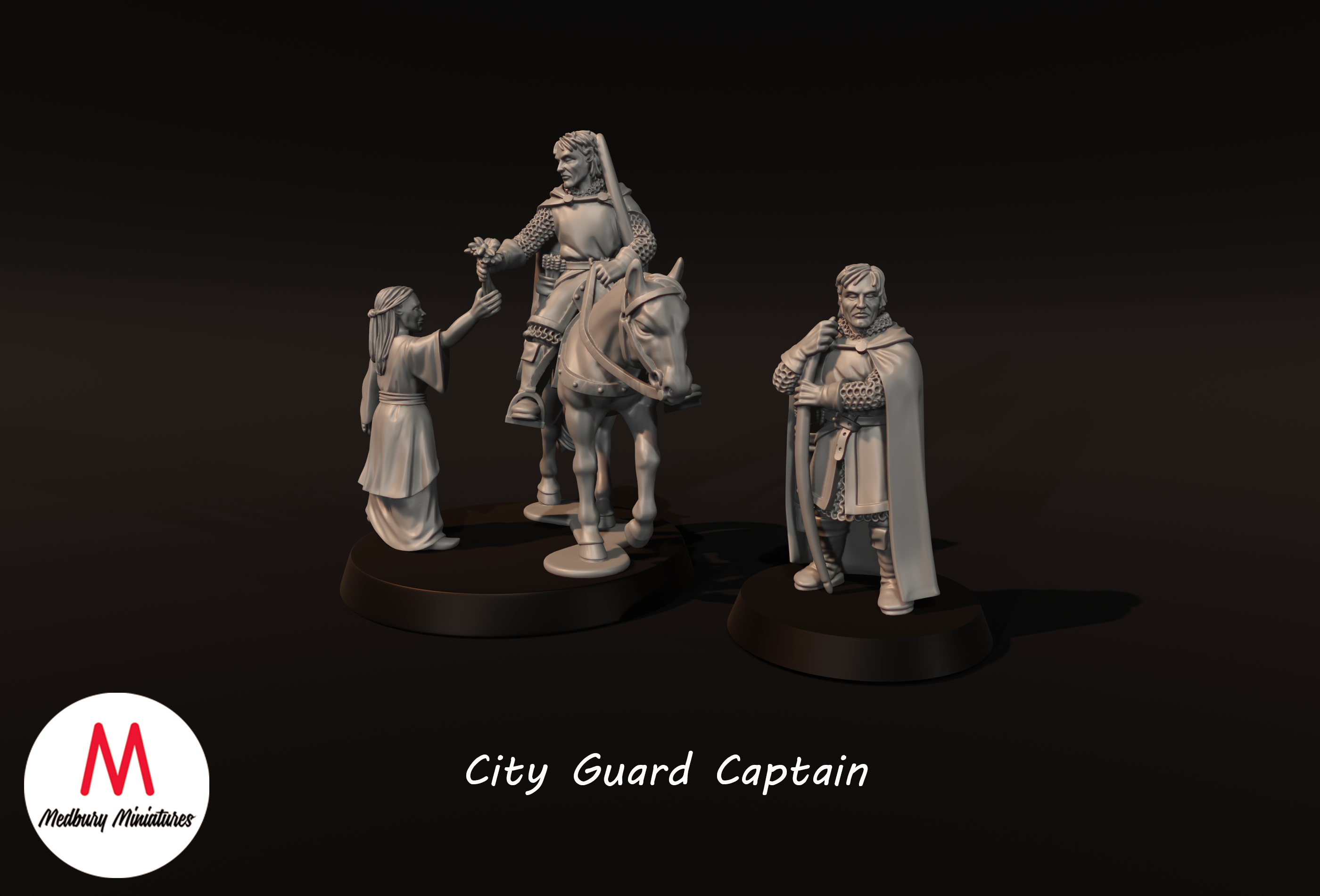City Guard Captain - Medbury Miniatures