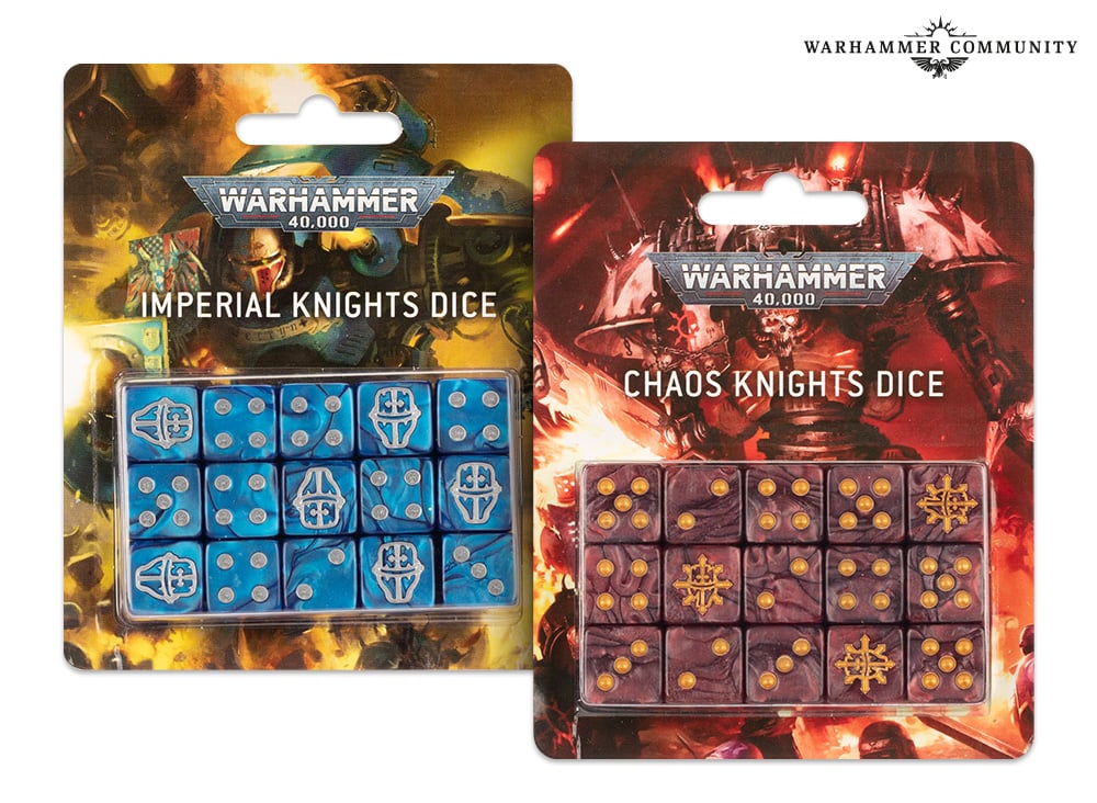 Imperial & Chaos Knights Dice - Warhammer 40000