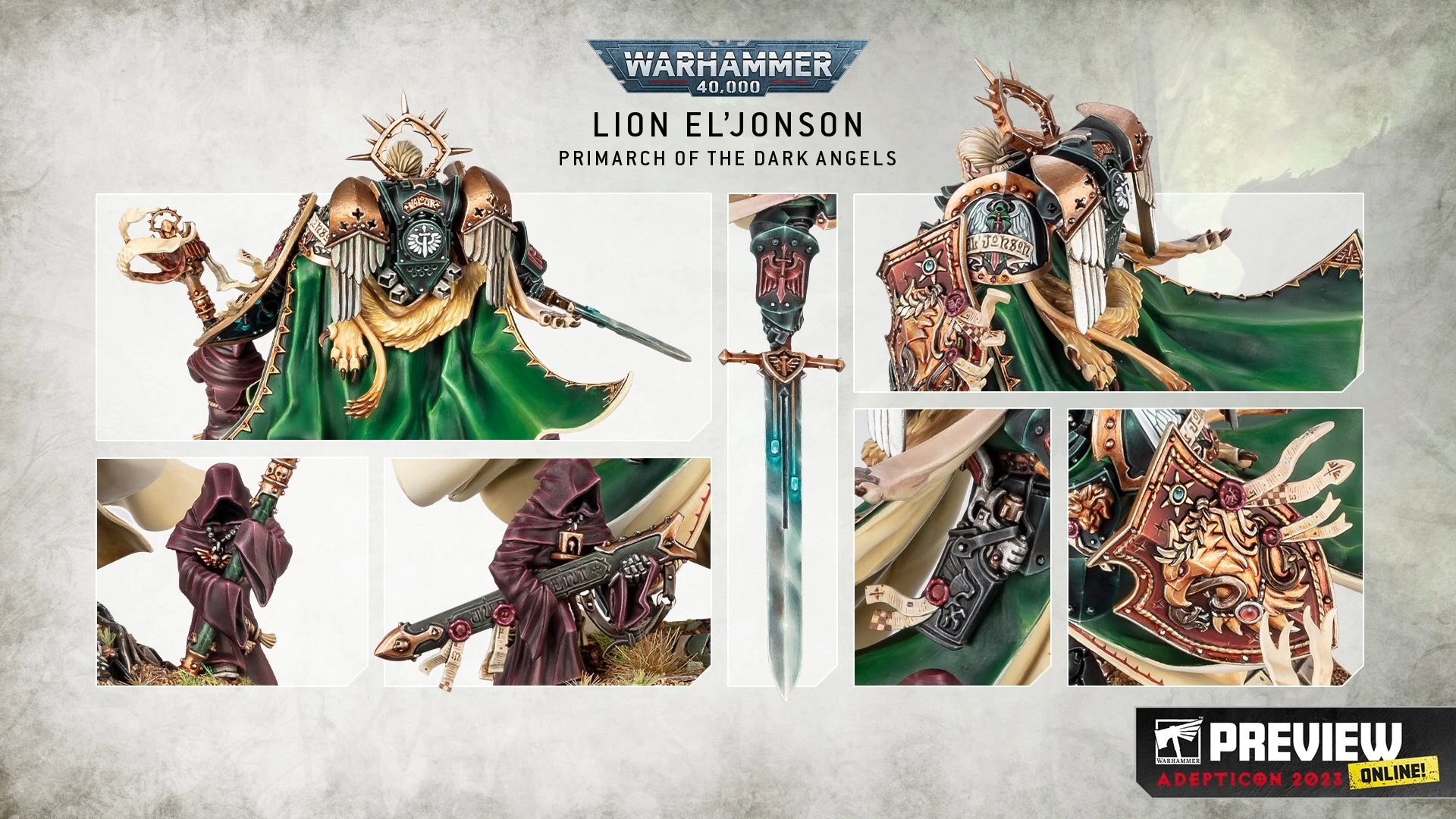 Lion El Jonson Primarch Of The Dark Angels Details - Warhammer 40K