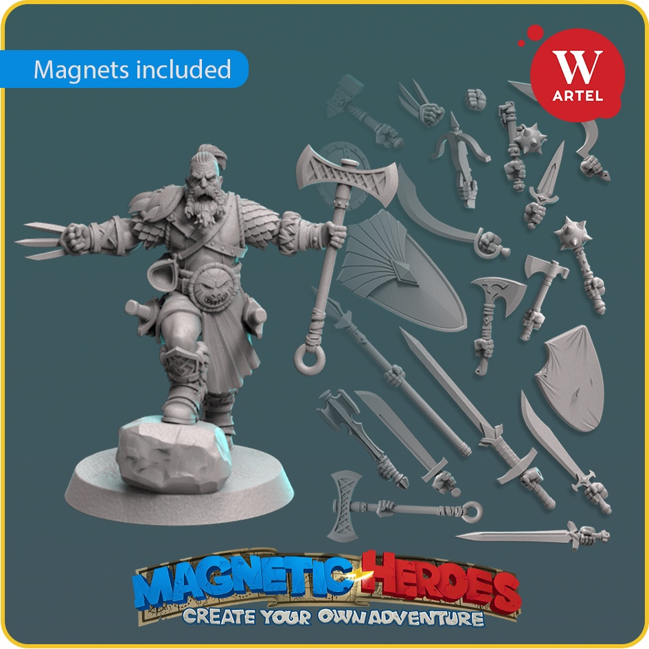 Magnetic Heroes Fighter - Artel W Miniatures
