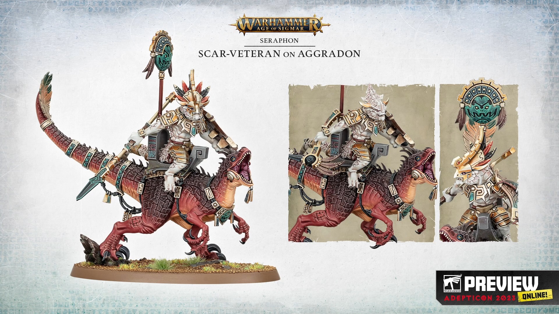 Scar-Veteran On Aggradon - Warhammer Age Of Sigmar