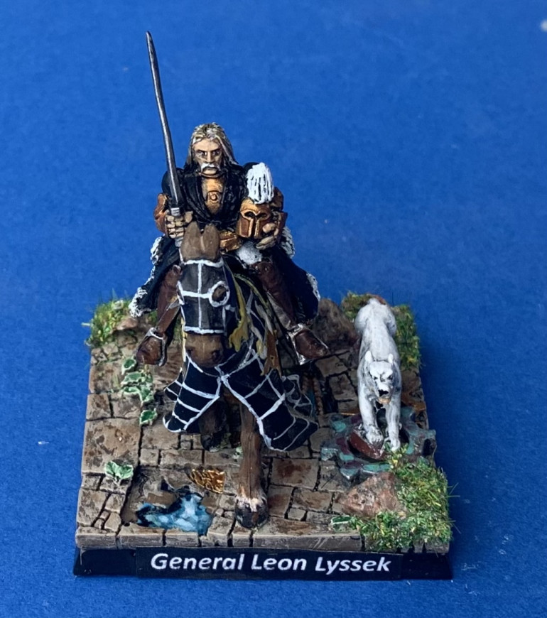 I’ve named the miniature ‘General Leon Lyssek’ after the famous, retired actor (Hammer Horror, House of Cards, Eastenders and the Singing Cornetto Policeman - https://youtu.be/5VZ1fUmtw9I) who was a great friend and neighbour of my dearly departed father, but who also sadly passed away in 2022 at the age of 84 and his loss certainly affected my father’s joie de vivre in his own last few months.