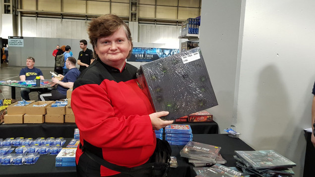 in 2019 the times before the great plague of 2020 swept the lands , i went to Destination Star Trek: in the NEC and picked up a original numbered borg cube (0849 of 1701) for start trek adventures 