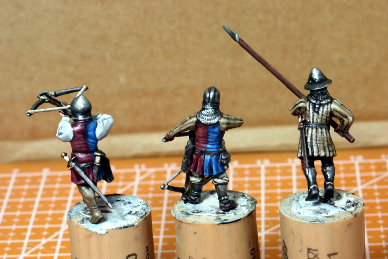 The First Soldiers Painted Up.