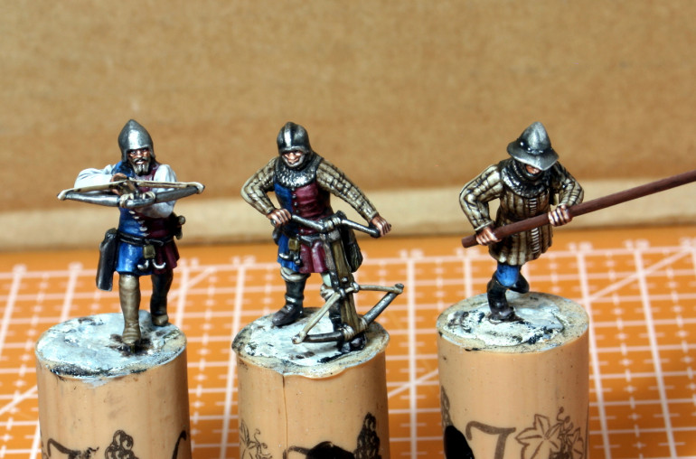The First Soldiers Painted Up.