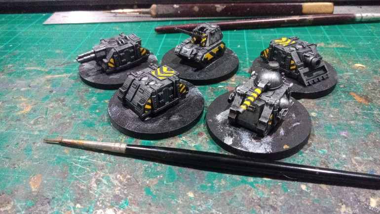 Test Pieces for all Vehicles, I'll wait until the end to finish off the Shadowsword