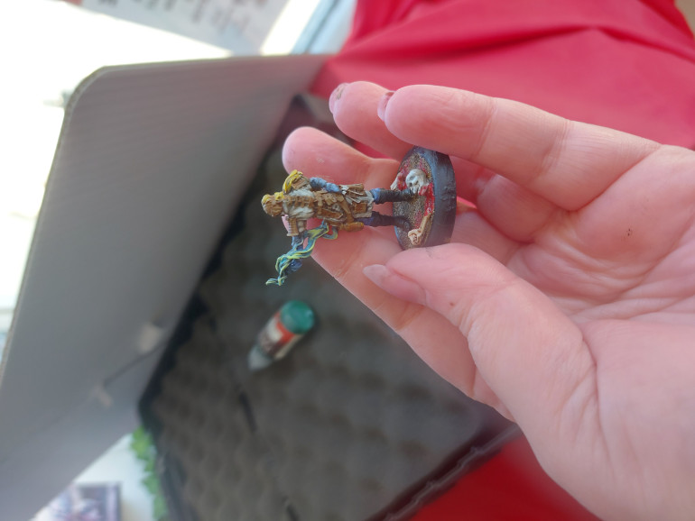 Fourth one down for the week. Again, I kept to the leathers and dirty canvas colour scheme, and gory base.