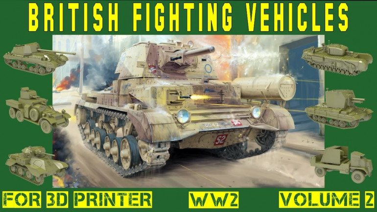 BRITISH Fighting vehicles Of WW2 (Vol.2, scale 1:56)