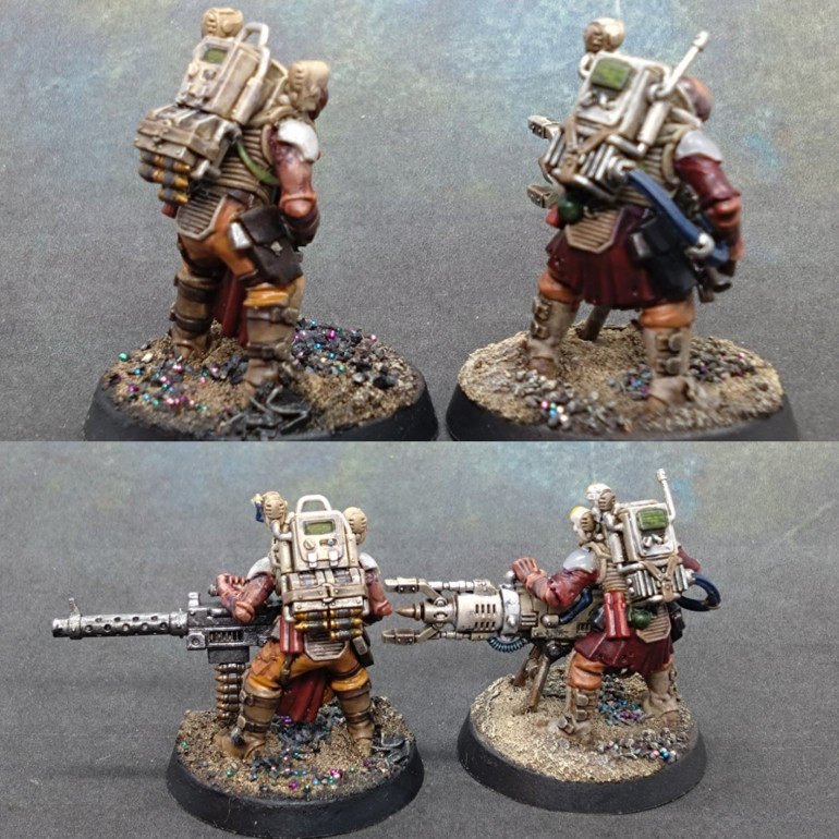 I didn't make a conscious choice for the team's loadout. Just built as prescribed in the guide. I really enjoyed a self set challenge of avoiding painting the Seismic gun another mix of metallics.  