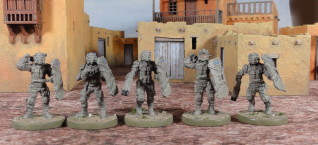 GCPS Riot Troopers and Tac Drones (Mantic Games)