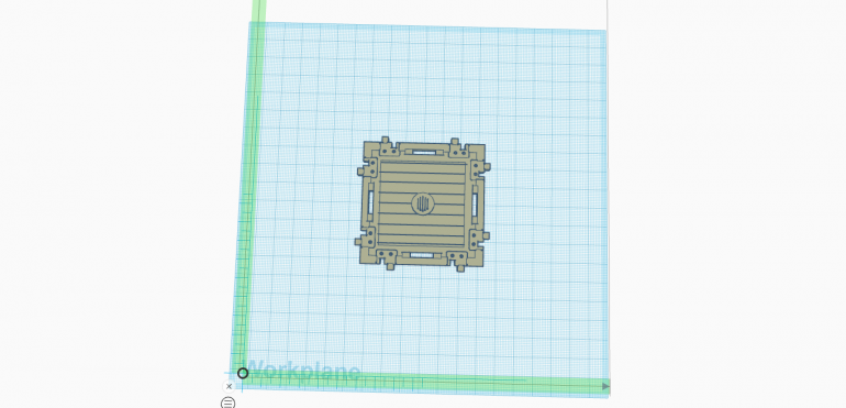 Next file i printed was for the deck that adds to the top. I printed this file vertical and it take about an hour longer to print and the smooth texture is not as good as printing it flat.