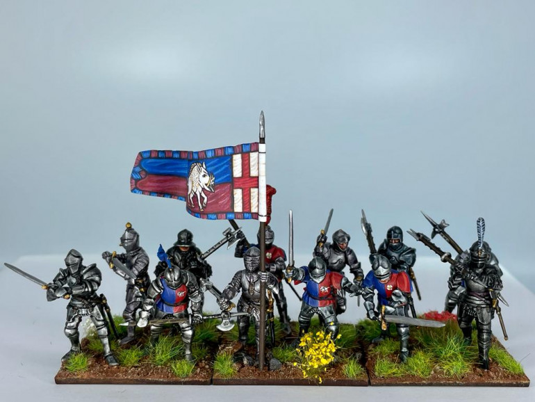 Foot knight unit painted in the livery of Richard III