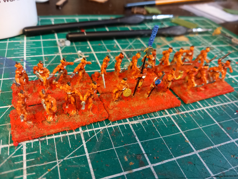 Yhey look very orange in this light. But another quick paint job