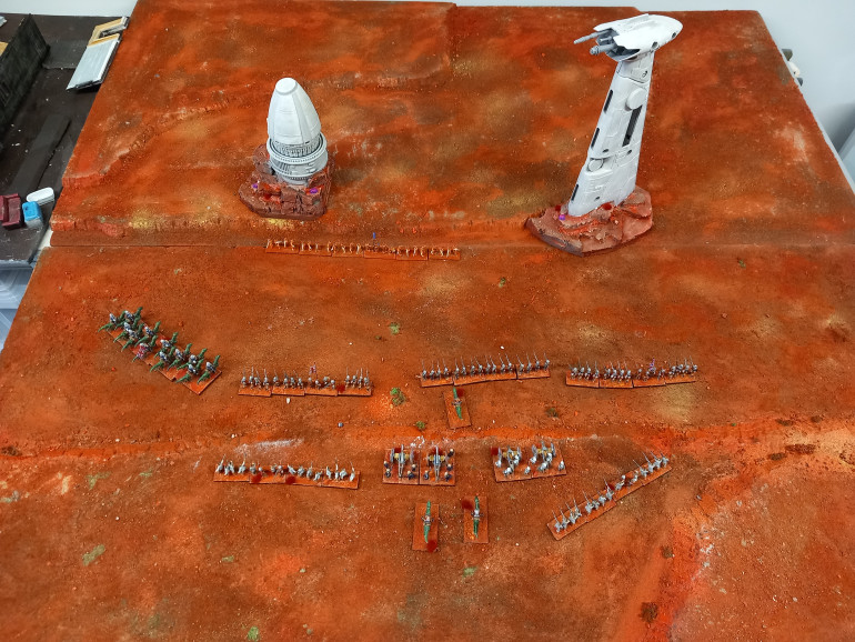 First unit of gun armed Martians done. Facing off the invading British 
