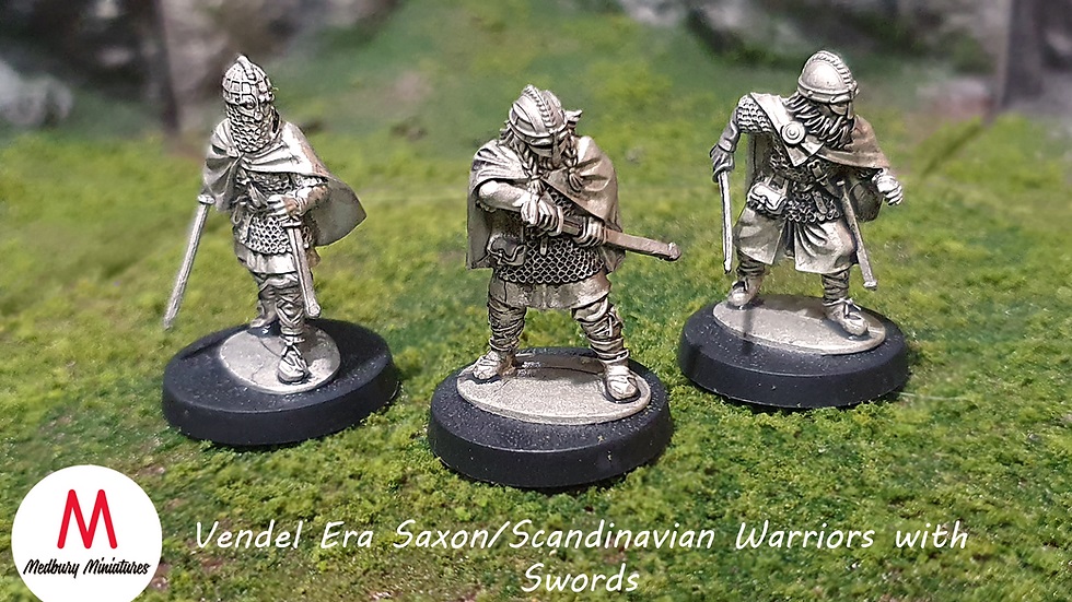 Vendel Warriors With Swords - Medbury Miniatures